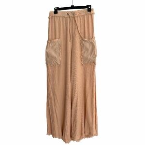 FP Movement by Free People Peach Wide-Leg Drawstring Pants